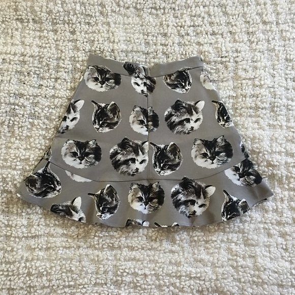 ❤︎ Paul & Joe Sister ❤︎ Cat Print TINA Skirt - Picture 3 of 6